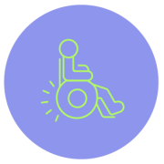 Icon eines Rollstuhls