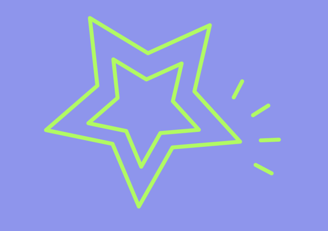 Icon eines strahlenden Sterns