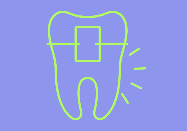 Icon eines Zahns mit Behandlungslampe